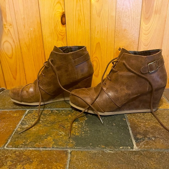 Wedge Booties - Picture 1 of 5